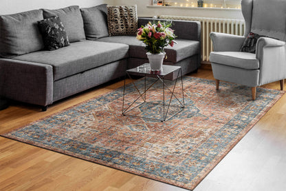 Dynamic Rugs Elise  Red Blue Beige  Traditional