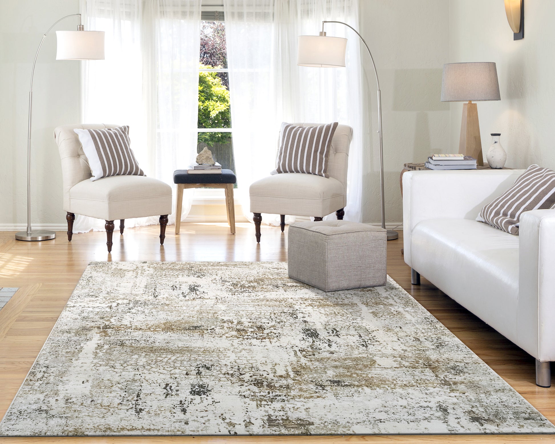 Dynamic Rugs Quartz  Ivory Grey  Transitional
