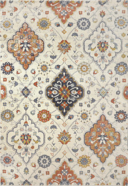 Dynamic Rugs Mabel  Ivory Multi  Traditional