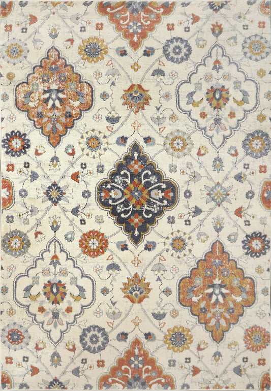 Dynamic Rugs Mabel  Ivory Multi  Traditional