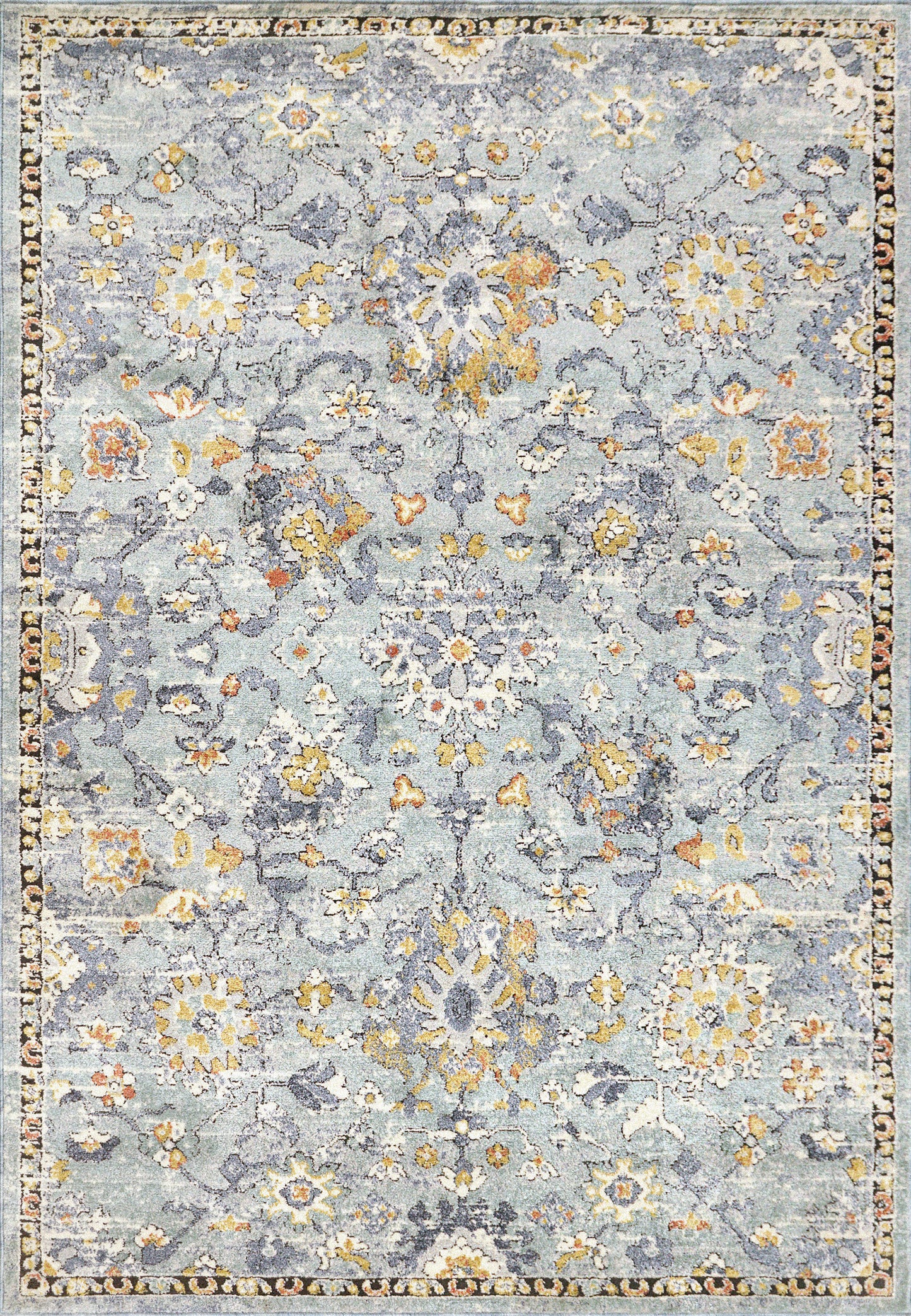 Dynamic Rugs Mabel  Aqua Multi  Traditional