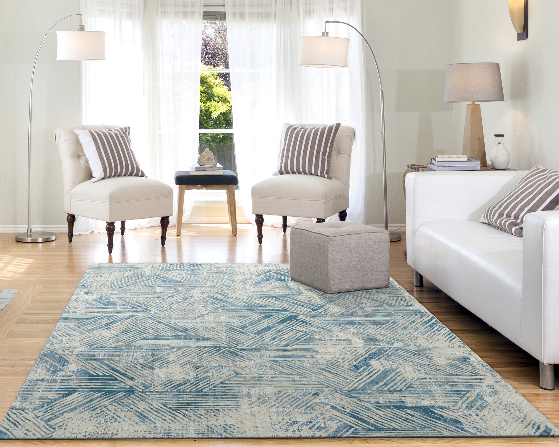 Dynamic Rugs Quartz  Beige Blue  Transitional