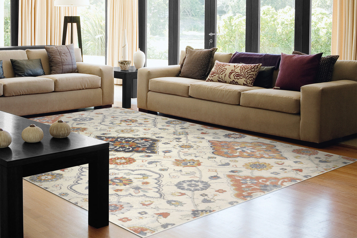 Dynamic Rugs Mabel  Ivory Multi  Traditional