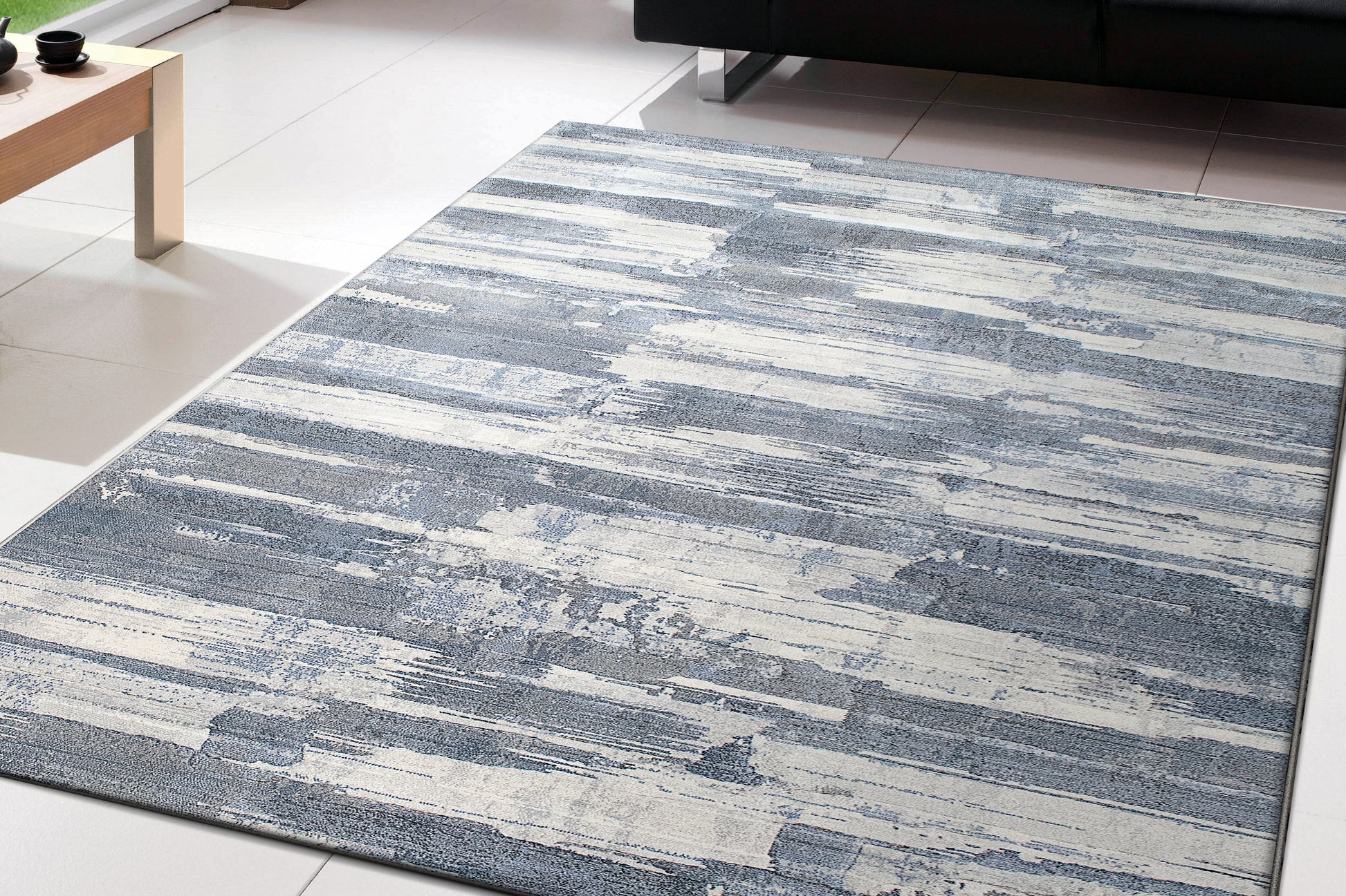 Dynamic Rugs Eclipse  Blue  Contemporary