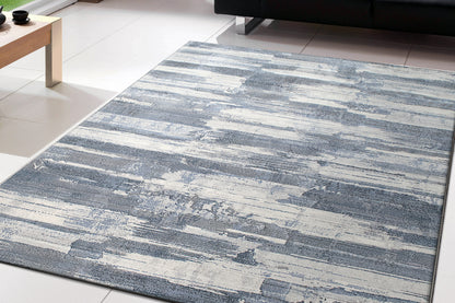 Dynamic Rugs Eclipse  Blue  Contemporary