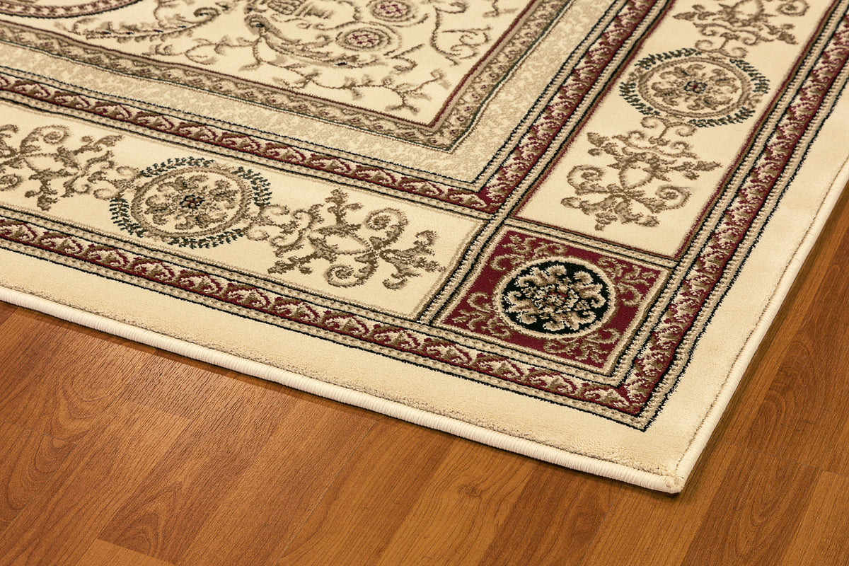 Dynamic Rug Ivory Dynamic Rugs Legacy 58021 Ivory Traditional Machine-Made Rug – Atlanta ...