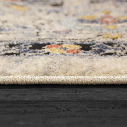 Dynamic Rugs Mabel  Ivory Navy Multi  Traditional