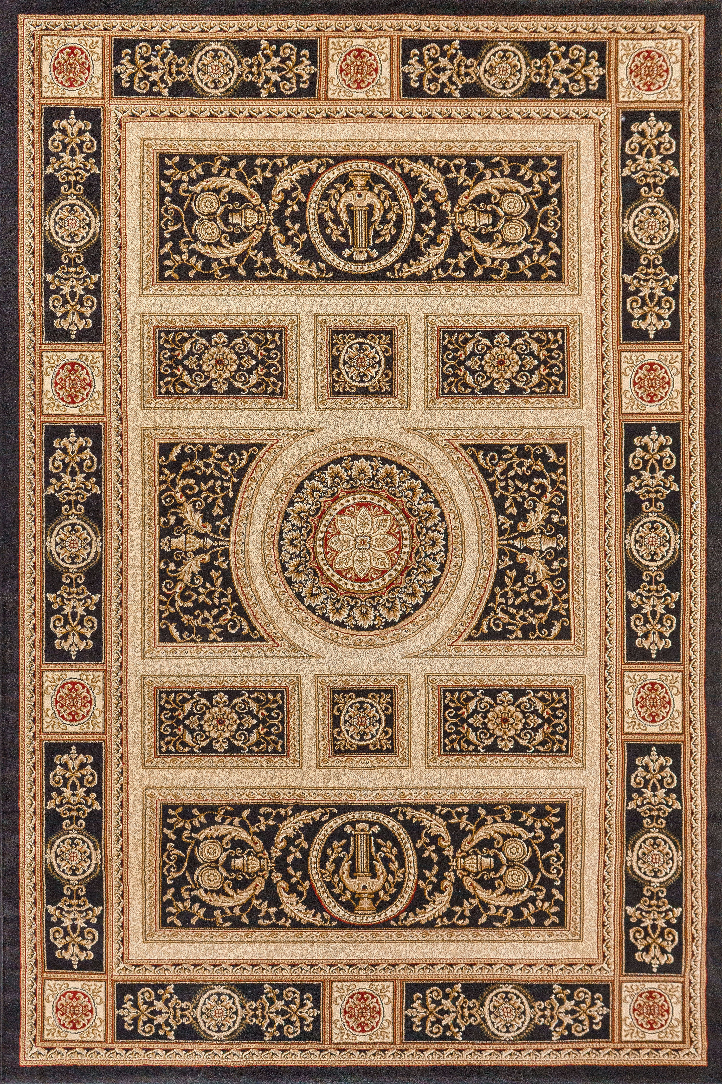 Dynamic Rugs Legacy 58021 Black Traditional Machine-Made Rug – Atlanta ...