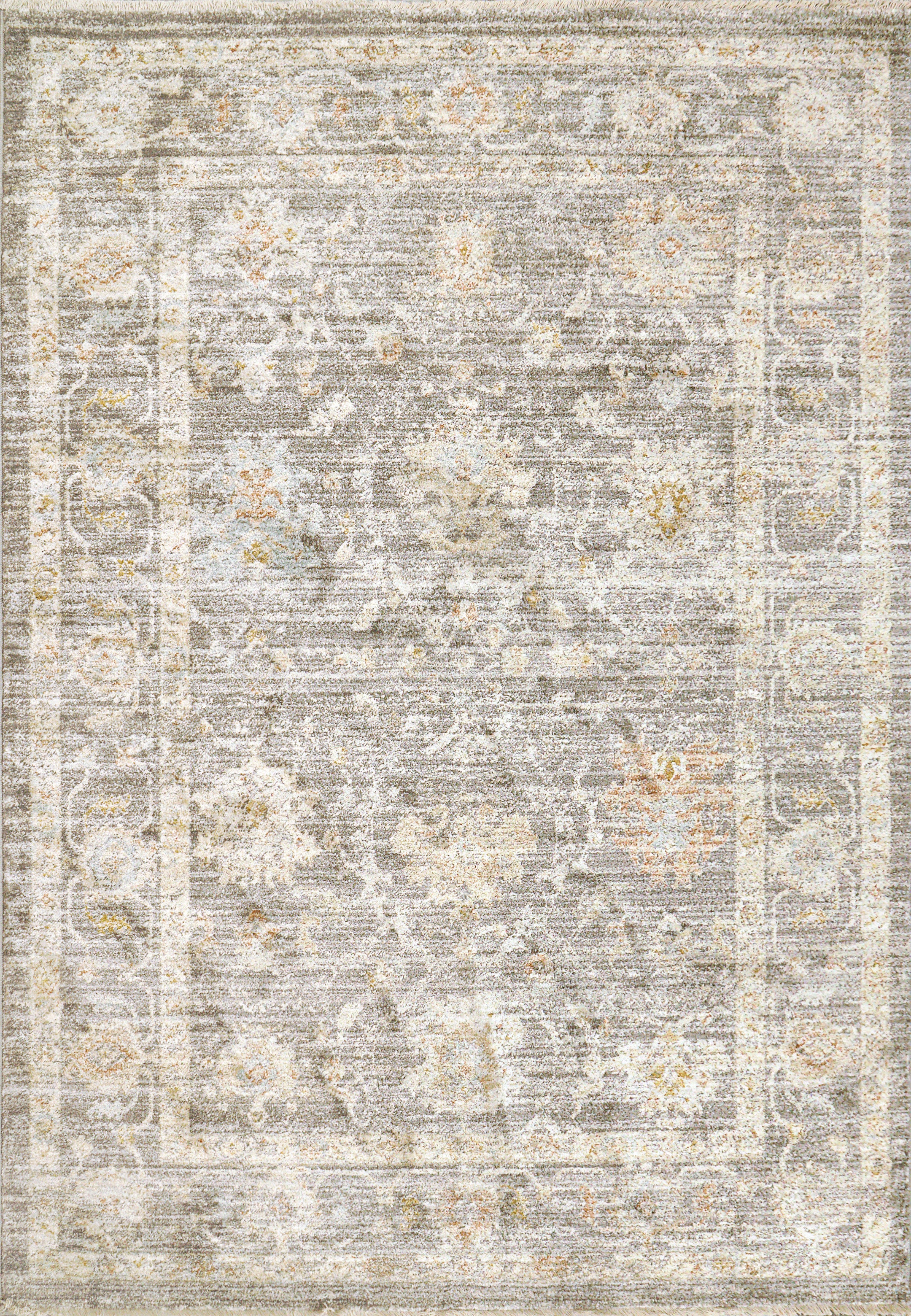 Dynamic Rugs Rojin 4180 Grey Navy Multi Traditional Machine-Made Rug ...