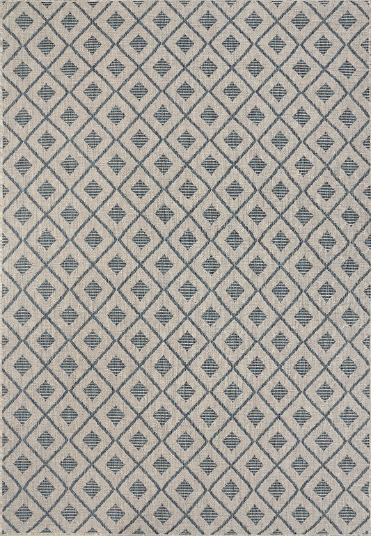 Dynamic Rugs Melissa  Grey Blue  Modern