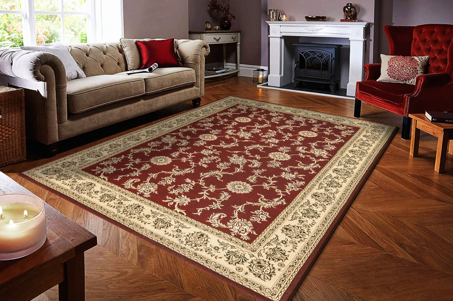 Dynamic Rugs Legacy  Red  Traditional