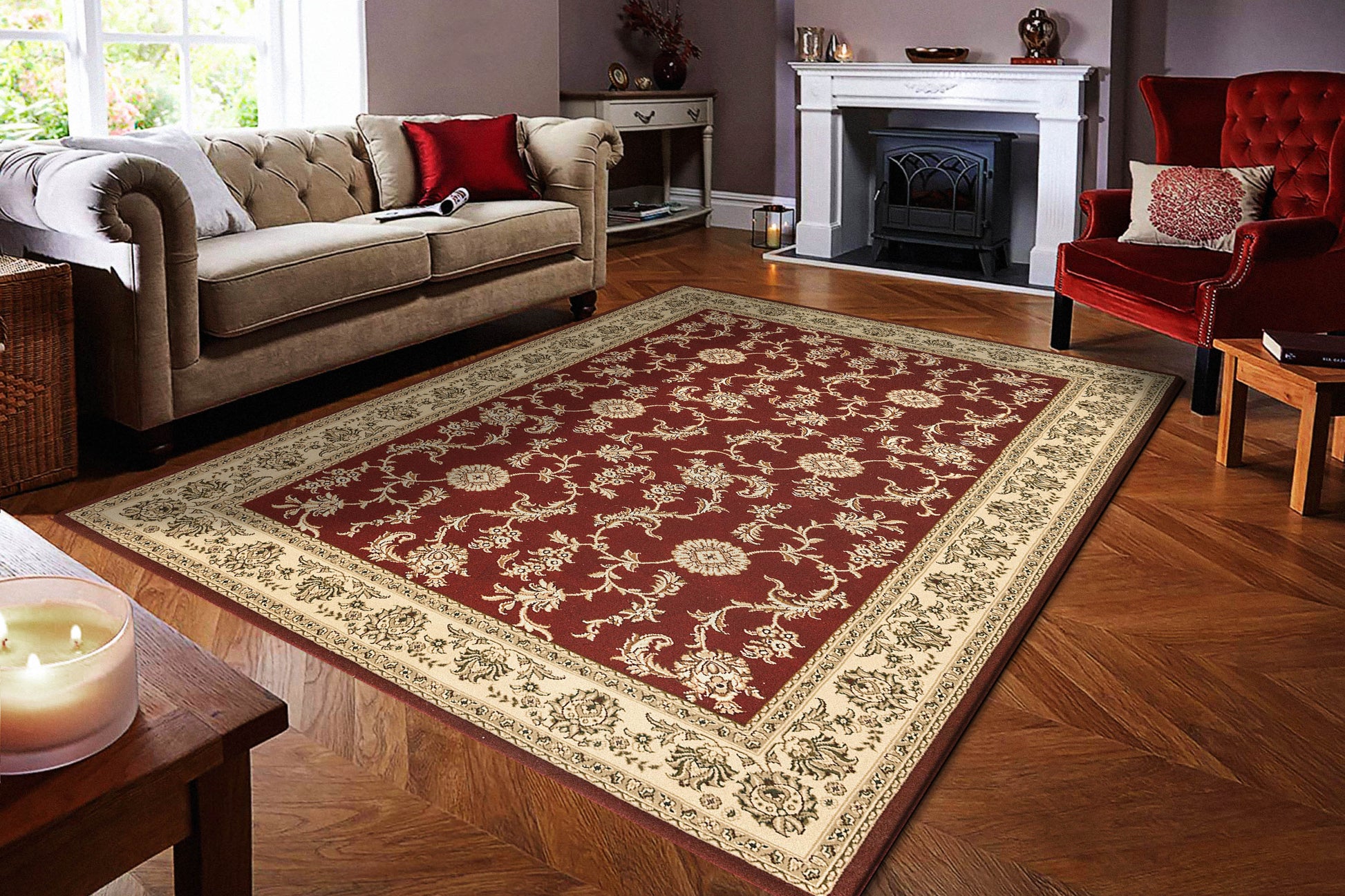 Dynamic Rugs Legacy  Red  Traditional