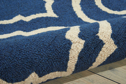 Nourison Home Linear  Navy  Transitional