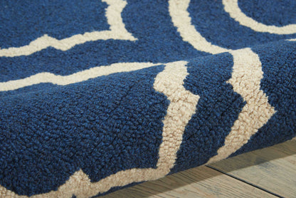 Nourison Home Linear  Navy  Transitional