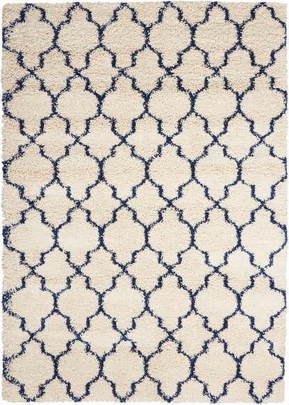 Nourison Home Amore AMOR2 Ivory Blue Contemporary Power-loomed Rug