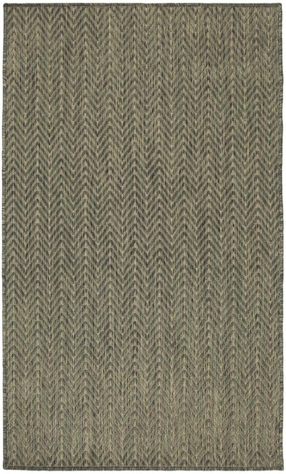 Nourison Home Horizon Indoor/Outdoor HOZ02 Green Contemporary Power-loomed Rug