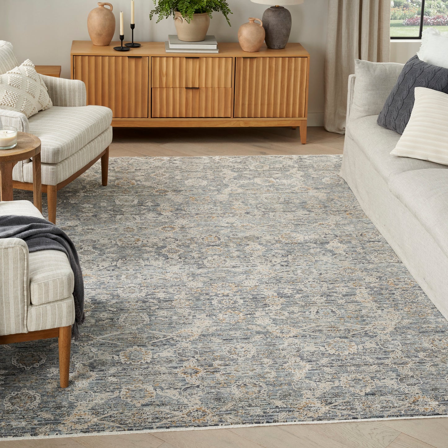 Nourison Home Lynx  Charcoal  Transitional
