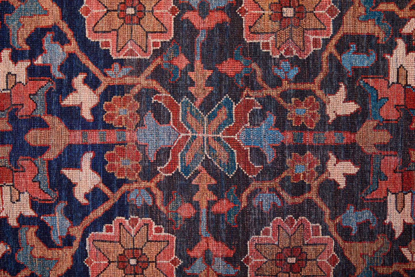 Feizy Rawlins  Red Navy Transitional/Vintage/Bohemian & Eclectic