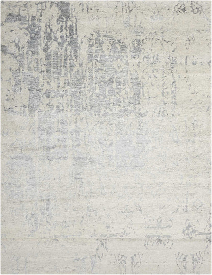 Nourison Home Silk Shadows SHA10 Sterling Transitional Knotted Rug