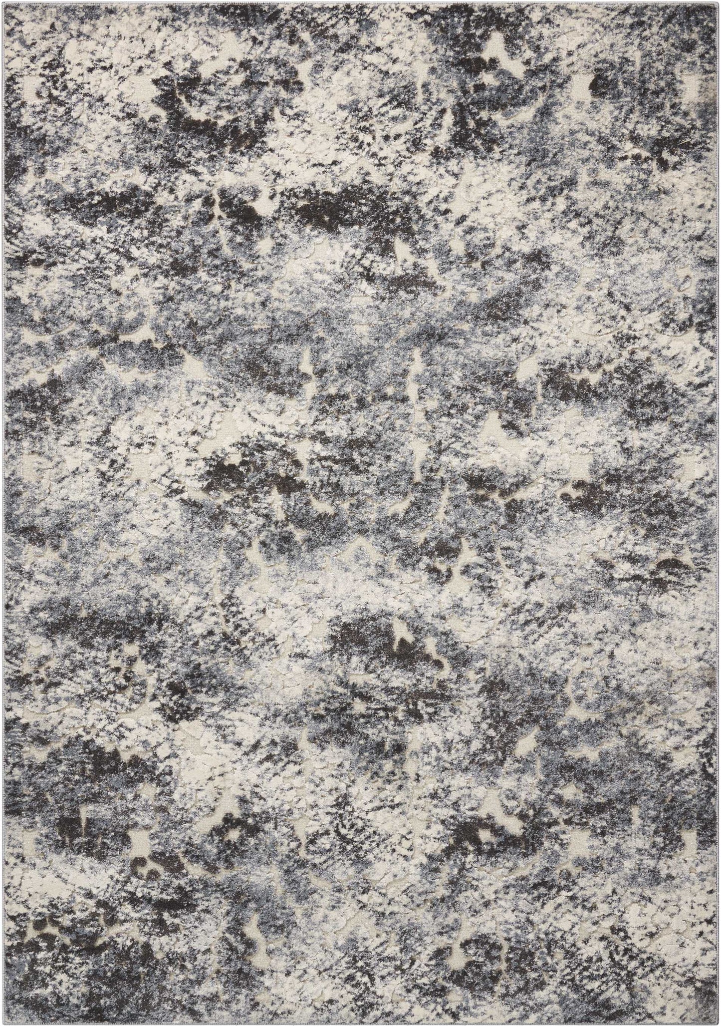 Michael Amini Gleam MA603 Ivory Slate Contemporary Power-loomed Rug
