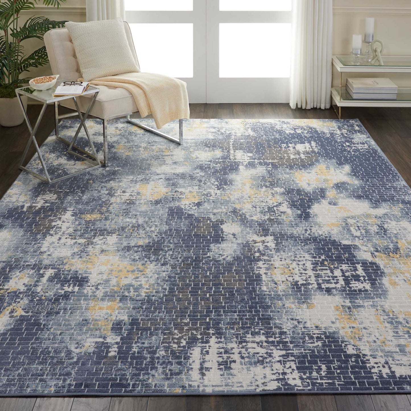 Nourison Home Urban Decor  Ivory Sky  Contemporary