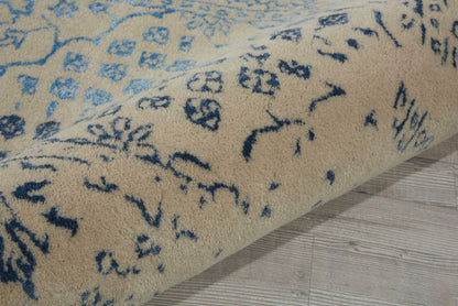 Nourison Home Symphony  Ivory Blue  Transitional