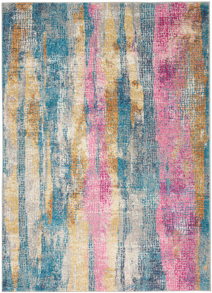 Nourison Home Passion PSN16 Grey Multicolor Transitional Power-loomed Rugs