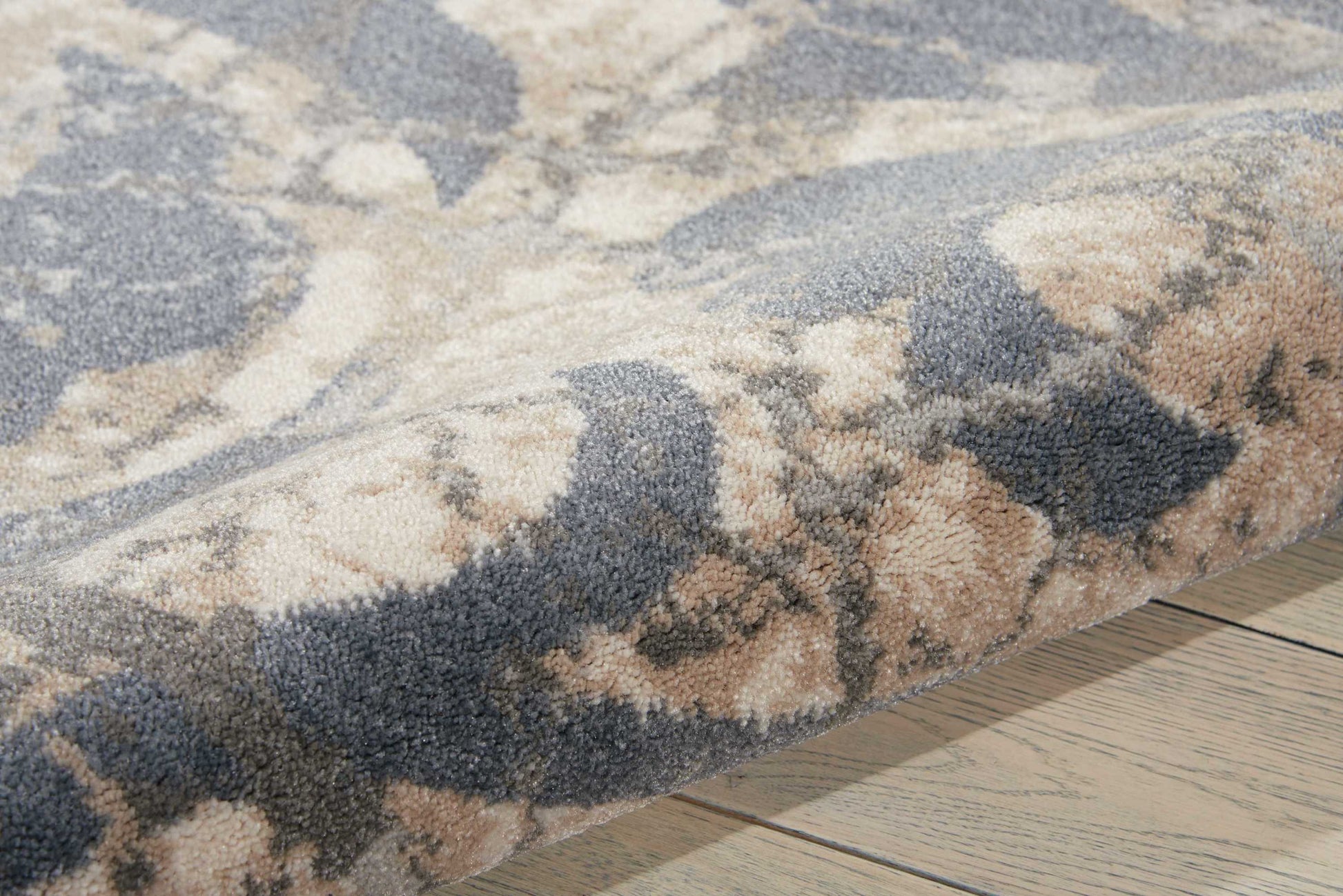 Nourison Home Maxell  Ivory Blue  Contemporary