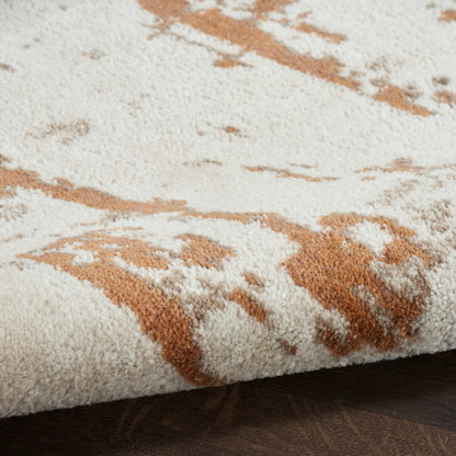 Nourison Home Quarry  Ivory Rust  Contemporary