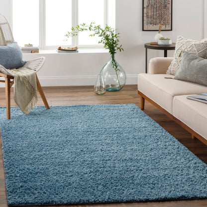 Surya Deluxe Shag DXS-2325 Blue Modern Machinemade Rug