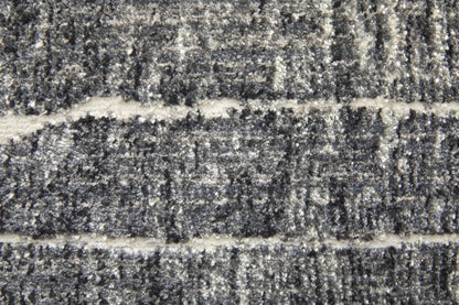 Feizy Kano 39LIF Ivory Gray Transitional/Industrial/Casual Rug - Rugs - Feizy - Atlanta Designer Rugs