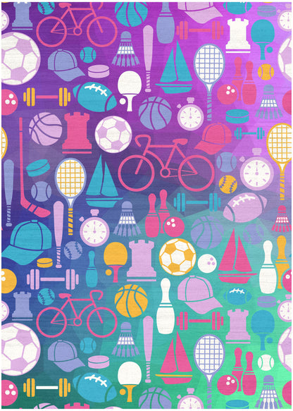 Nourison Home Imagination IMA07 Purple Contemporary Machine Printed Rug