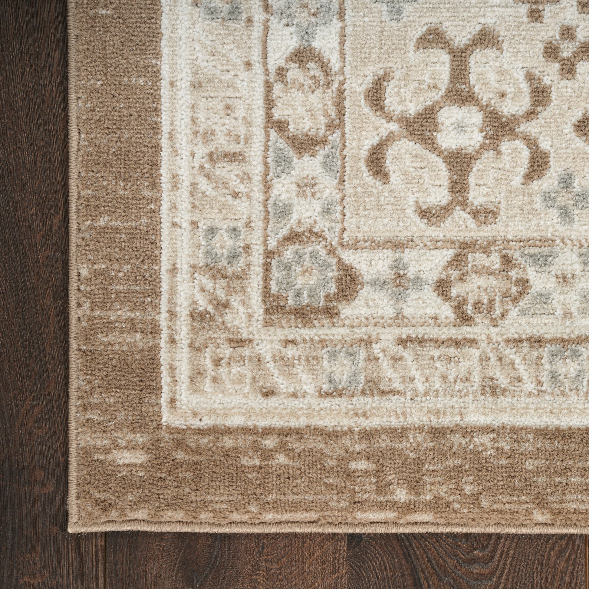 Nourison Home Serenity Home  Ivory Mocha  Traditional