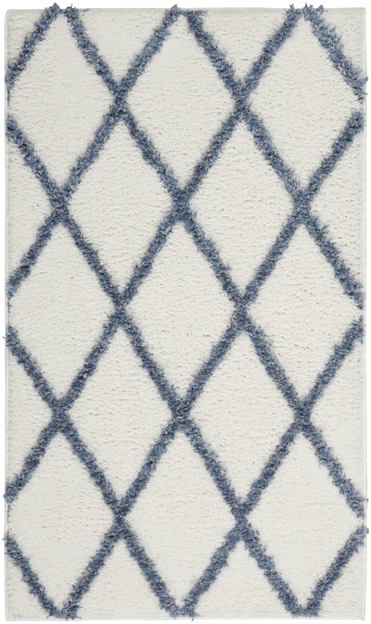Nourison Home Feather Soft  Ivory Blue  Contemporary