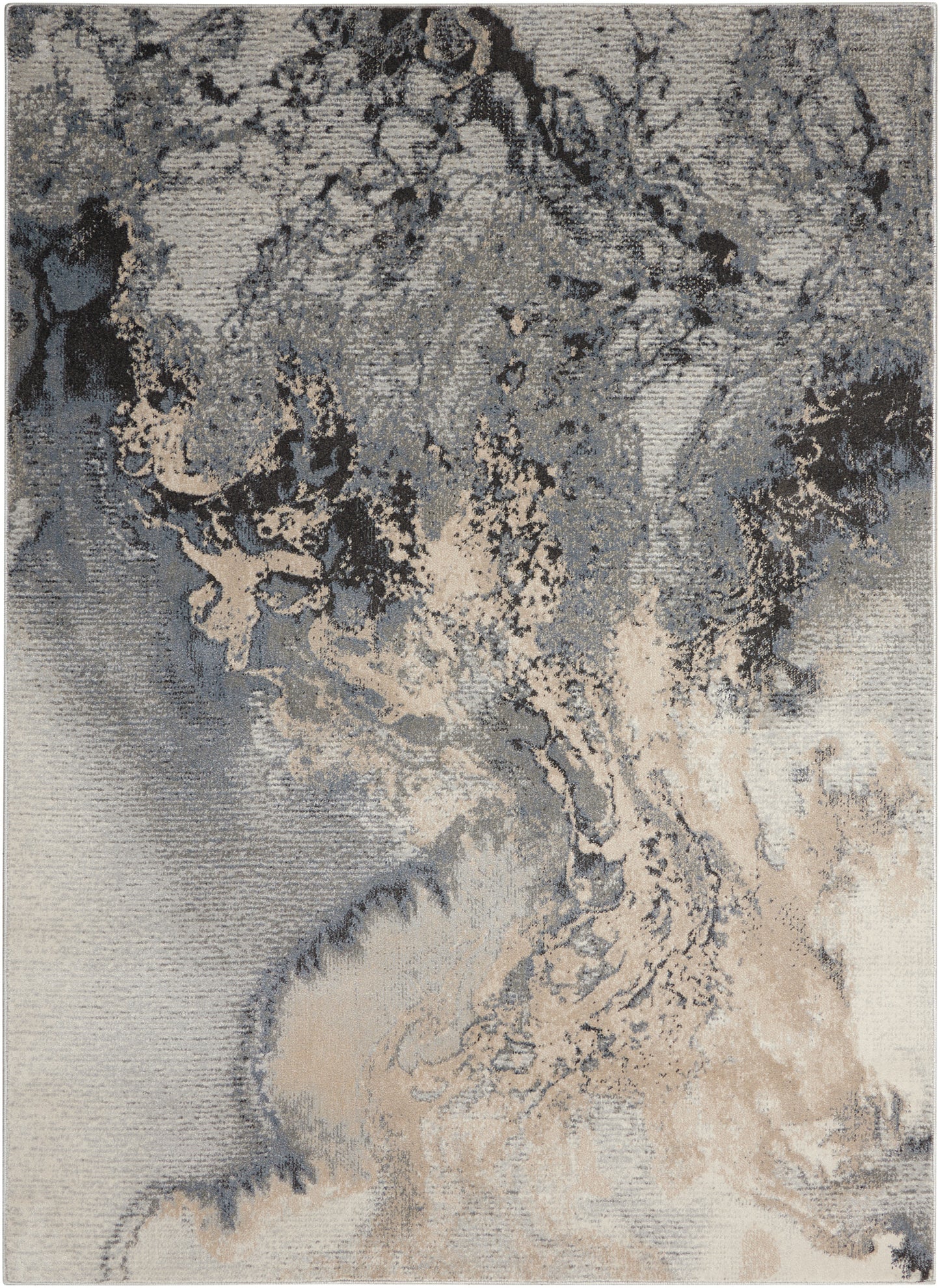 Nourison Home Maxell MAE08 Grey Contemporary Power-loomed Rugs