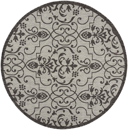 Nourison Home Country Side CTR04 Ivory Charcoal Transitional Power-loomed Rug