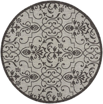Nourison Home Country Side CTR04 Ivory Charcoal Transitional Power-loomed Rug