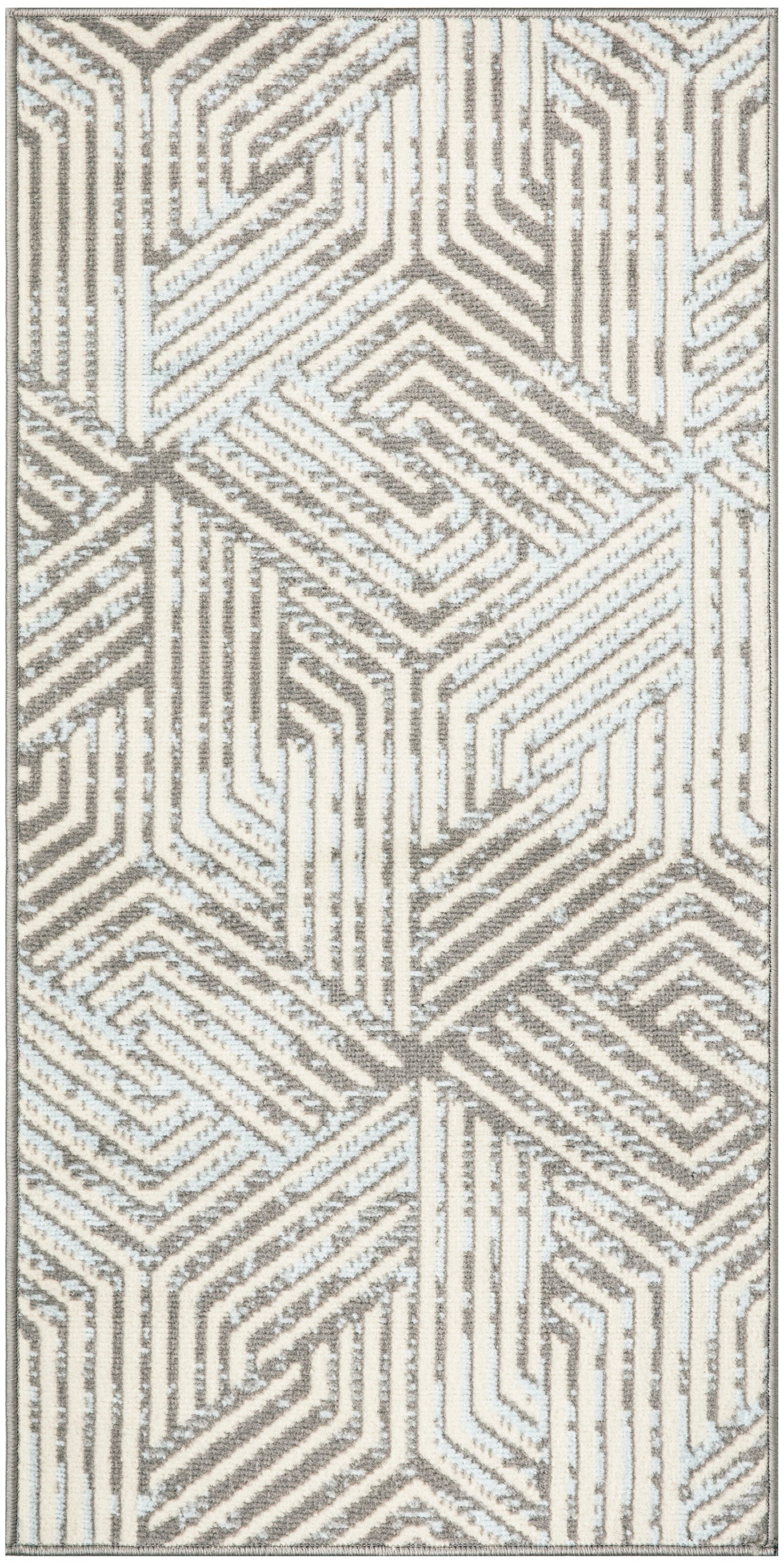 Nourison Home Grafix GRF39 Grey Contemporary Power-loomed Rug