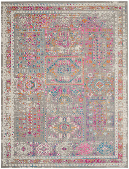 Nourison Home Passion  Grey Multicolor  Transitional