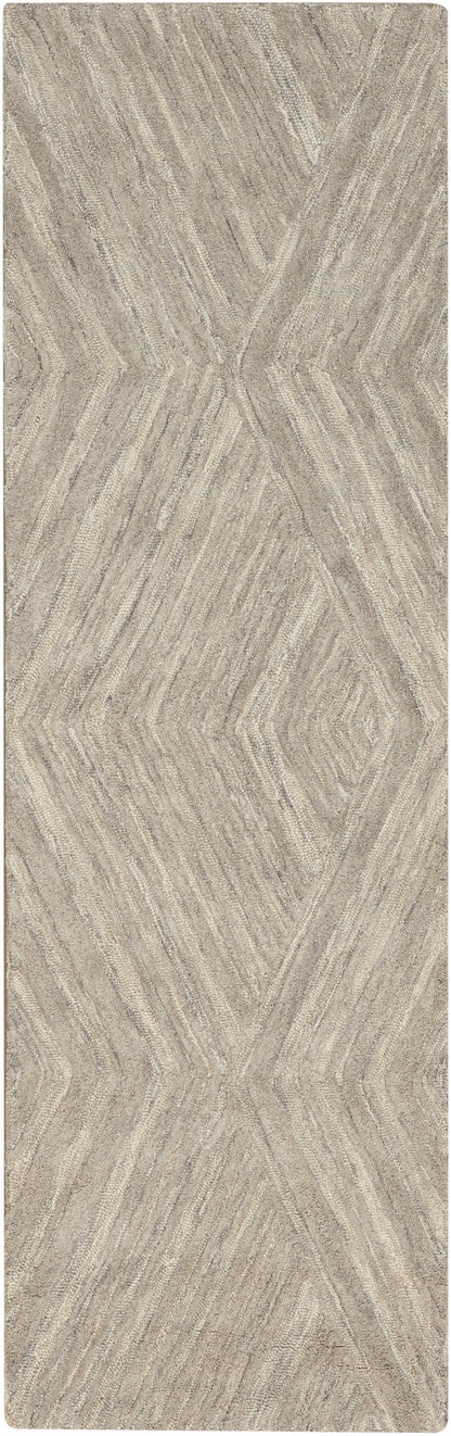 Nourison Home Graceful GRU03 Grey Contemporary Hand Tufted Rug