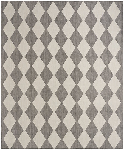 Nourison Home Positano POS04 Charcoal Contemporary Power-loomed Rug