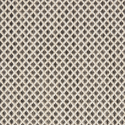 Nourison Home Courtyard  Ivory Charcoal  Contemporary