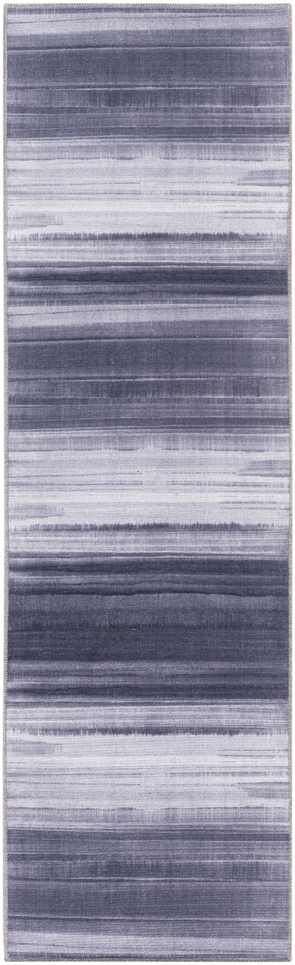 Calvin Klein Launder LDR01 Grey Blue Contemporary Power-loomed Rug