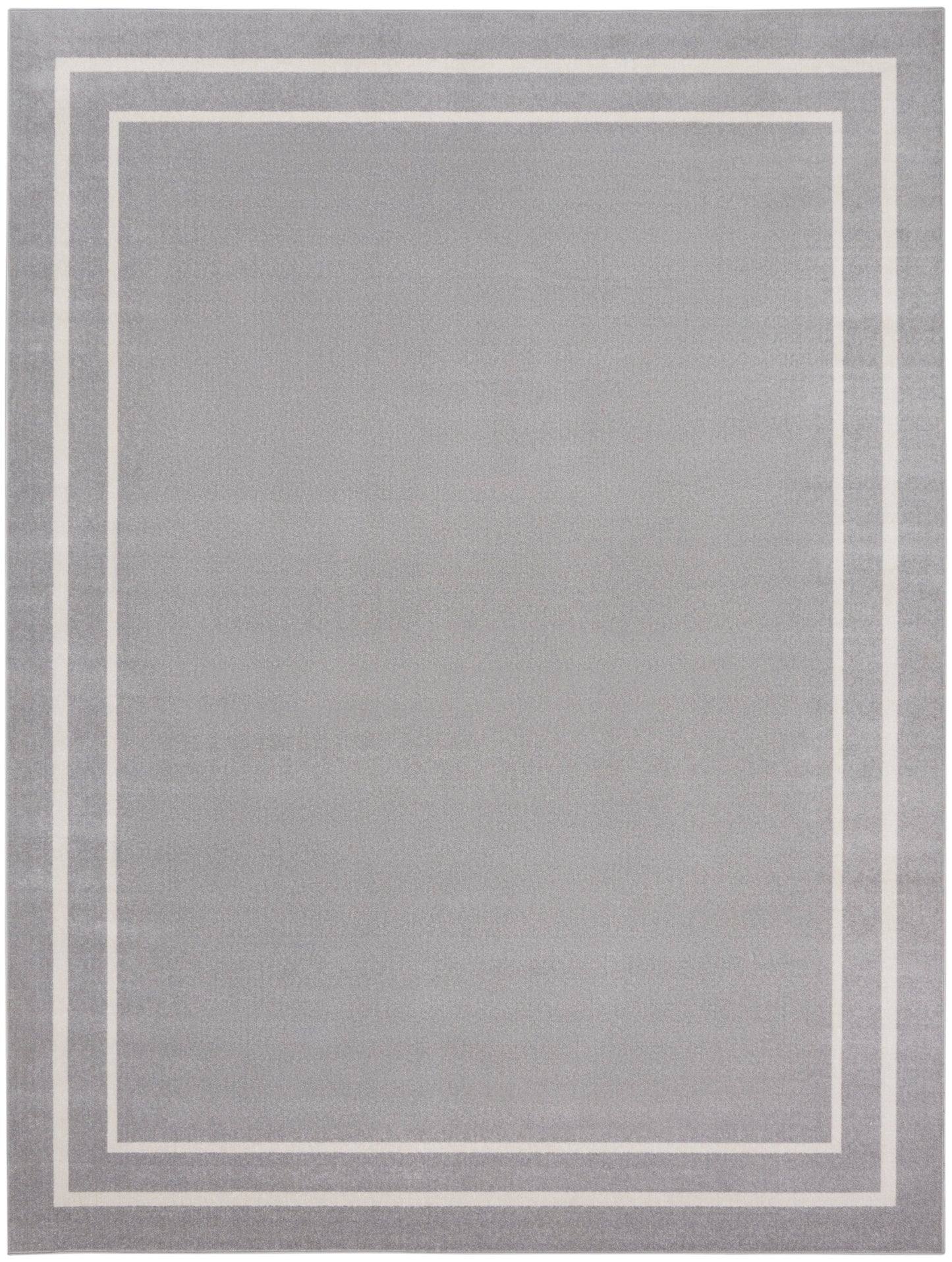 Nourison Home Nourison Essentials NRE02 Grey Ivory Contemporary Power-loomed Rug