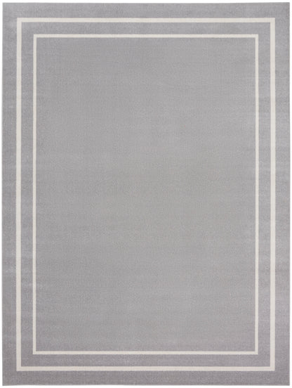 Nourison Home Nourison Essentials NRE02 Grey Ivory Contemporary Power-loomed Rug