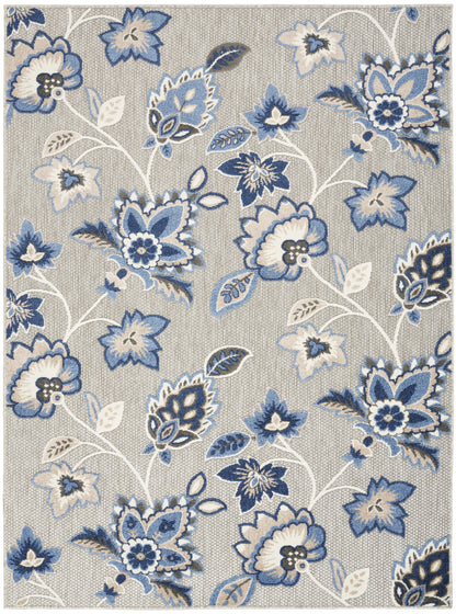 Nourison Home Aloha ALH31 Blue Grey Contemporary Power-loomed Rugs