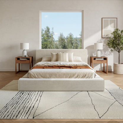 Nourison Home Modern Comfort  Ivory Black  Contemporary