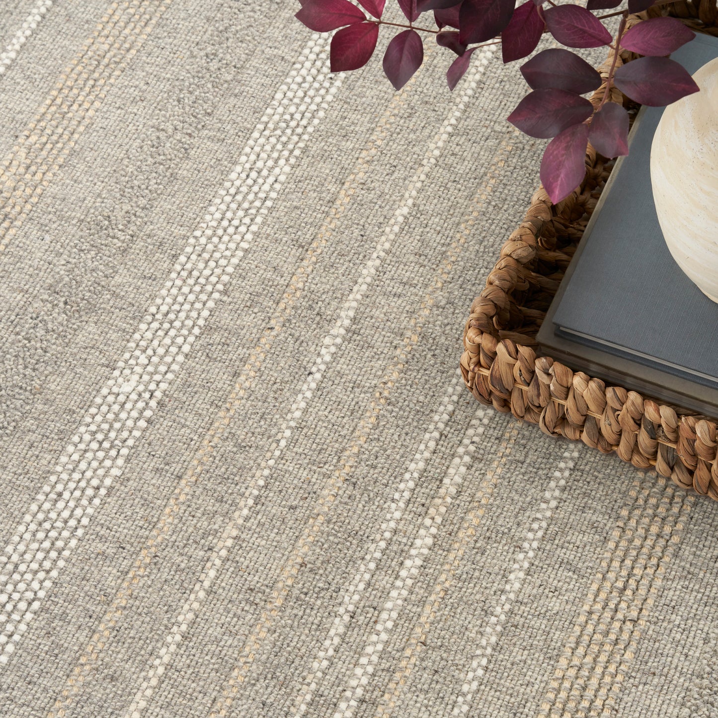 Nourison Home Embrace  Grey  Contemporary