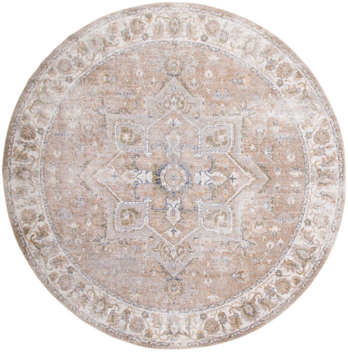 Nourison Home Astra Machine Washable ASW12 Beige Traditional Power-loomed Rug