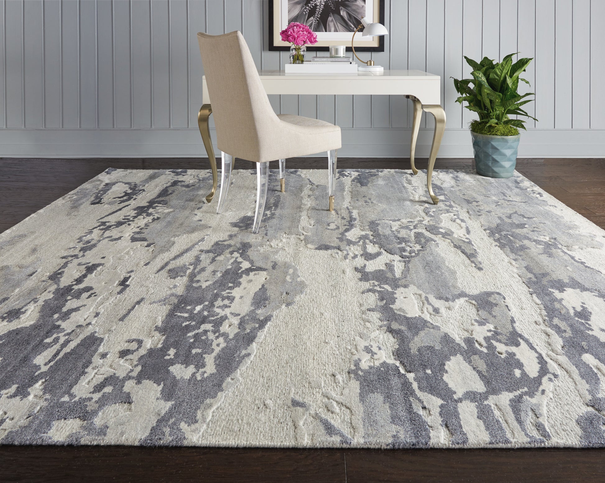 Nourison Home Divine  Slate  Contemporary